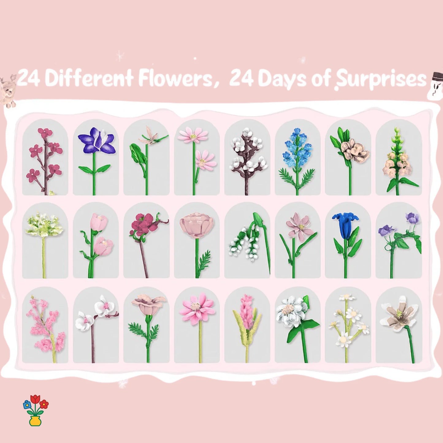 24-Day Bouquet of Flowers - Magic Flowers